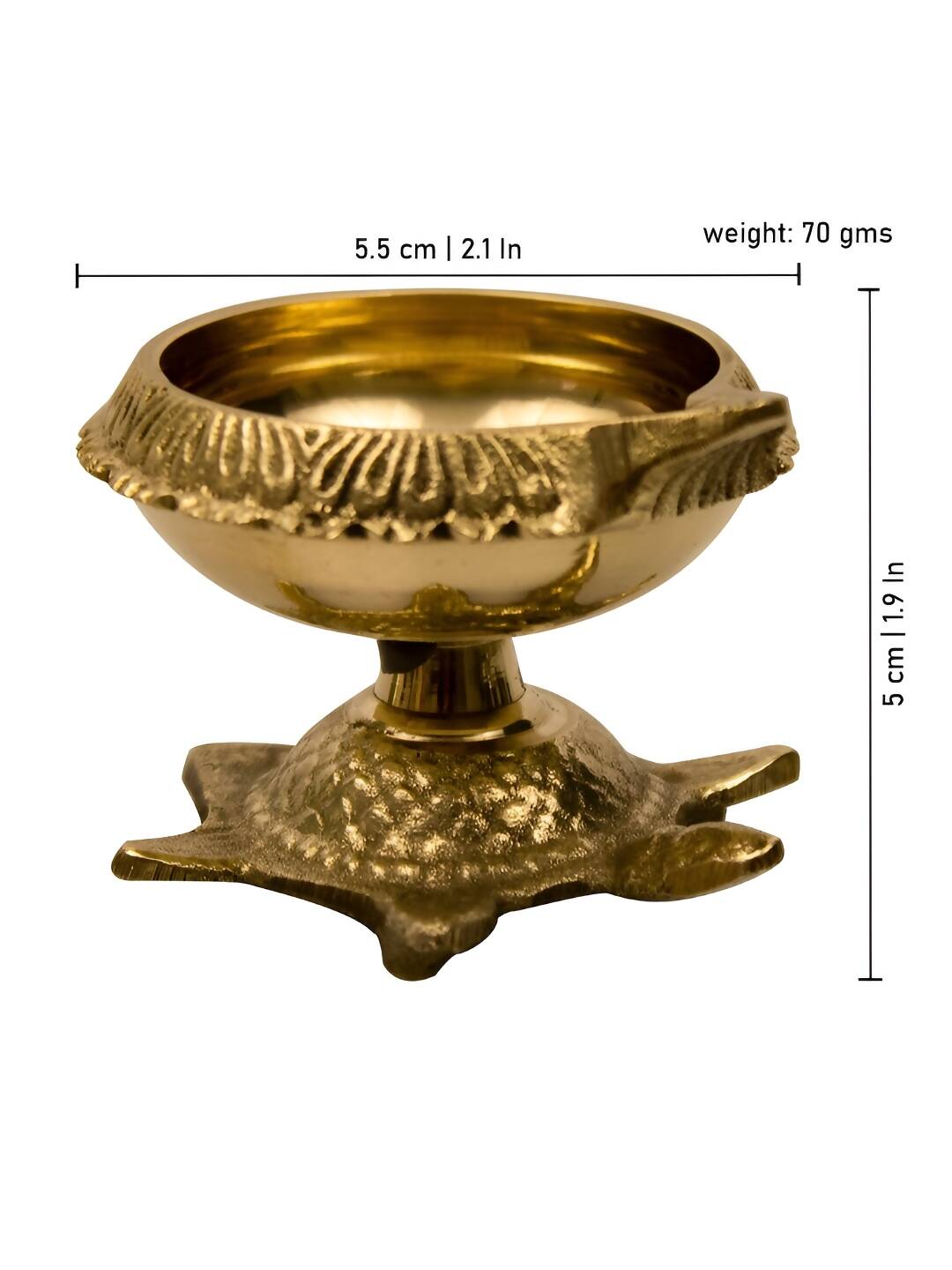 Spillbox Gold Toned Vasthu Deep Pooja Essentials - Distacart