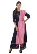 Thumbnail for Mominos Fashion Baby Pink Banarsi Piping Dupatta