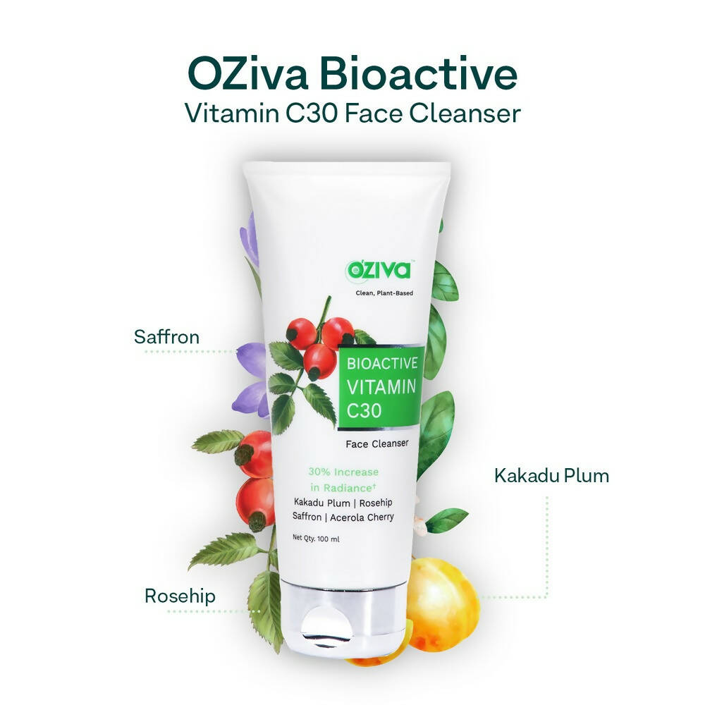OZiva Bioactive Vitamin C30 Face Cleanser - Distacart
