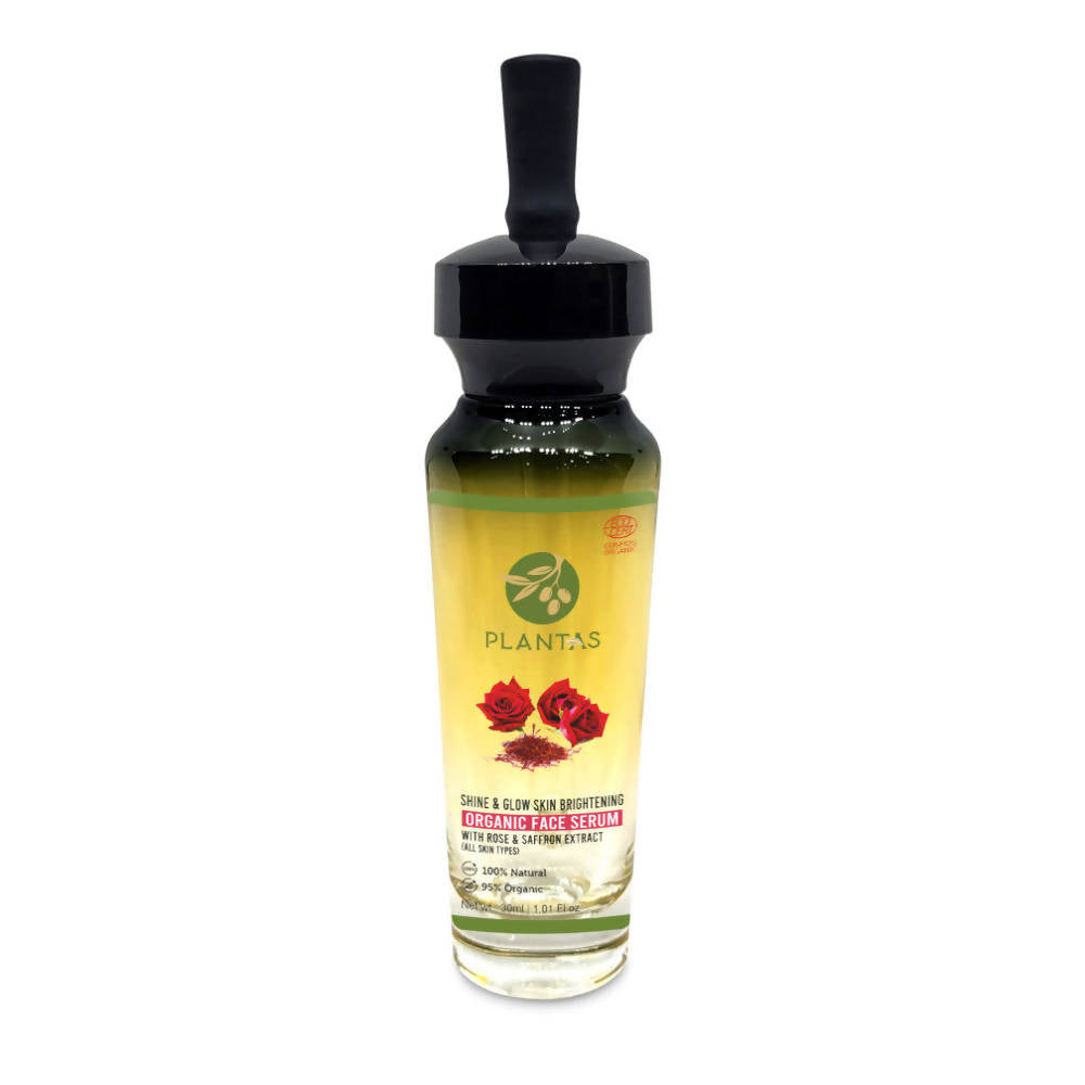 Plantas Shine & Glow Skin Brightening Organic Face Serum - Distacart