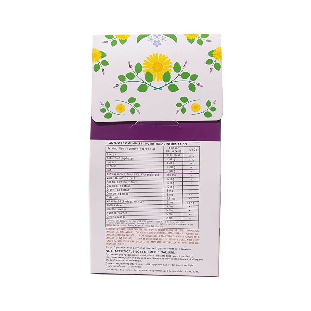 Panchamrit Anti-Stress Gummies- Mixed Berry Flavor - Distacart