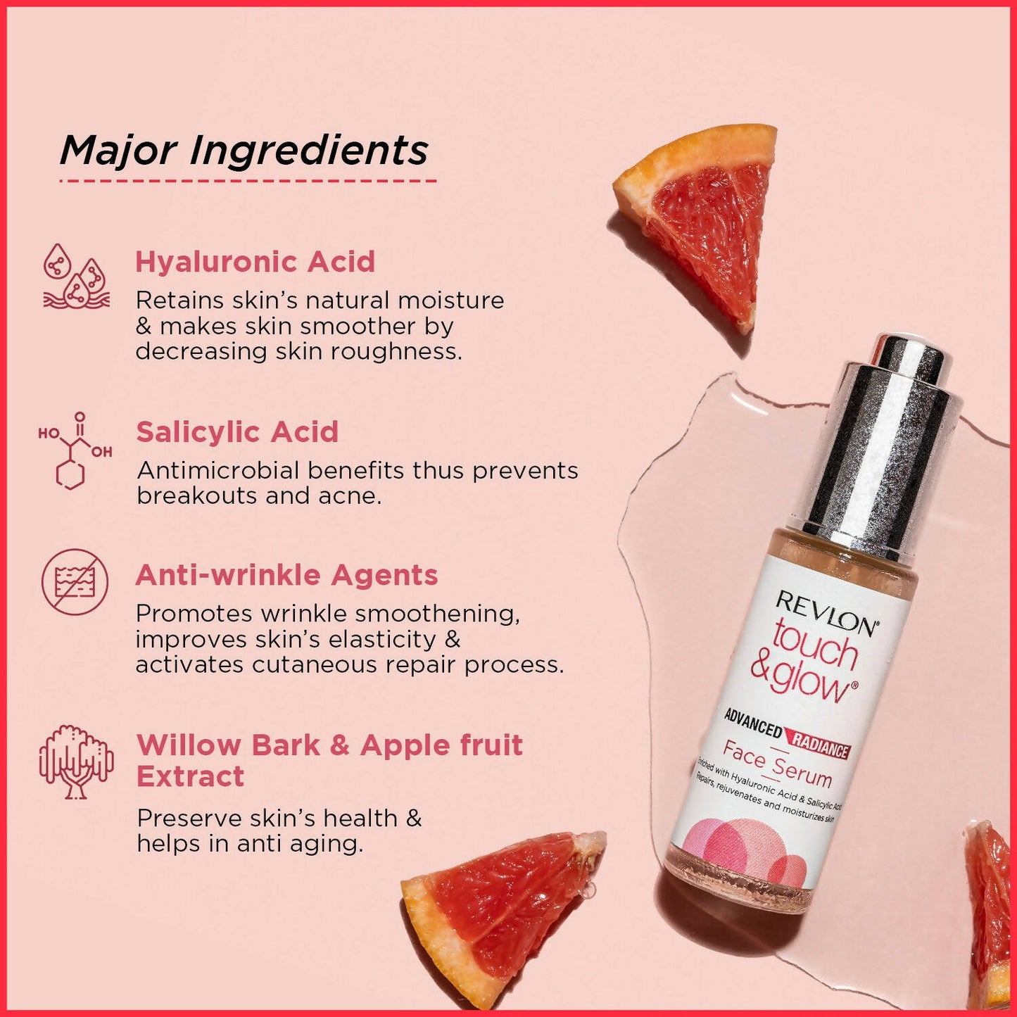 Revlon Touch & Glow Advanced Radiance Face Serum - Distacart