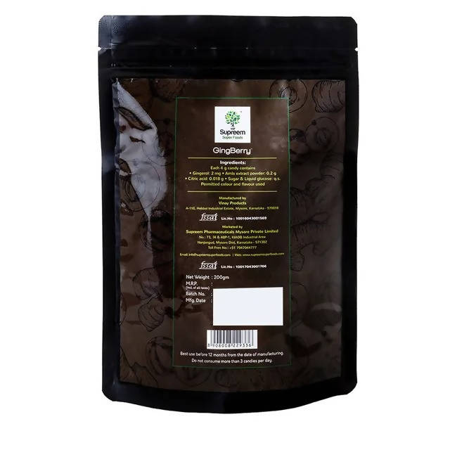 Supreem Super Foods Gingberry Candy