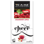 Thumbnail for TE-A-ME Cranberry Apple Cheer Infusion Tea Bags - Distacart