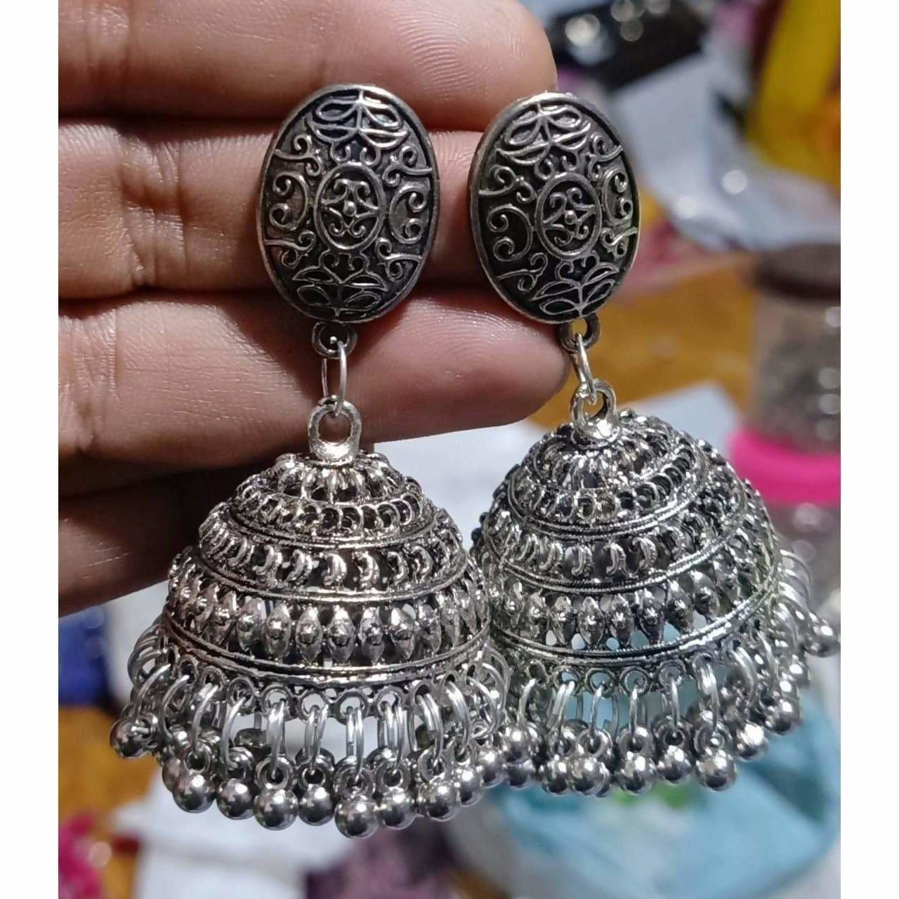 Flipkart.com - Buy sk beauty Wedding Traditional Jhumka earrings for girls  women Crystal, Beads Alloy Jhumki Earring Online at Best Prices in India