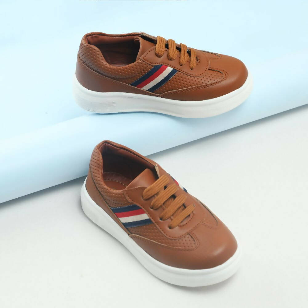 Tiny Bugs Boys Lace Up Casual Sheos - Tan - Distacart