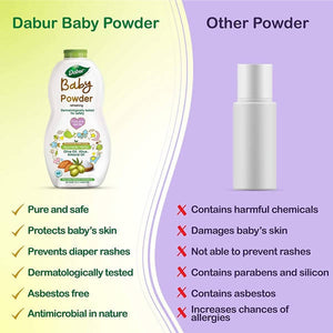 Dabur Baby Powder Refreshing benefits