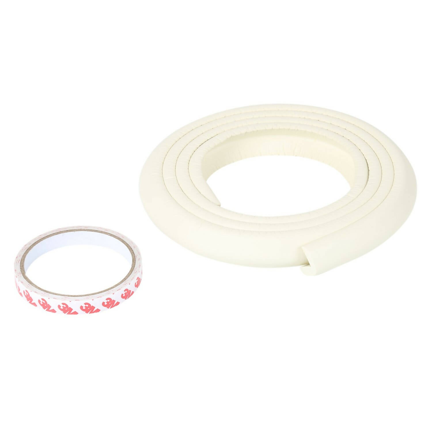 Safe-O-Kid Unique High Density L-Shaped Medium Edge Guard Strips (White, 2 M Long) Pieces - Distacart