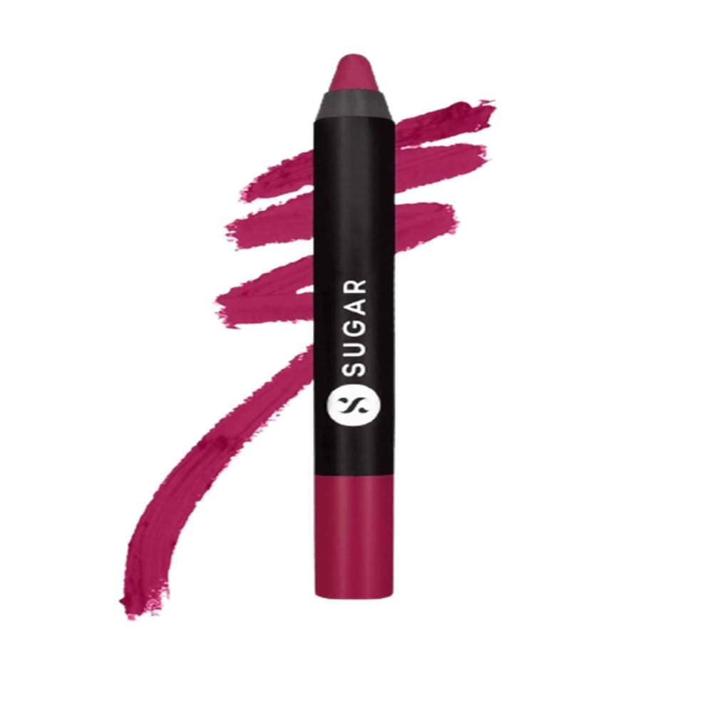 Sugar Matte As Hell Crayon Lipstick - Poppy Adams (Raspberry Pink) - Distacart