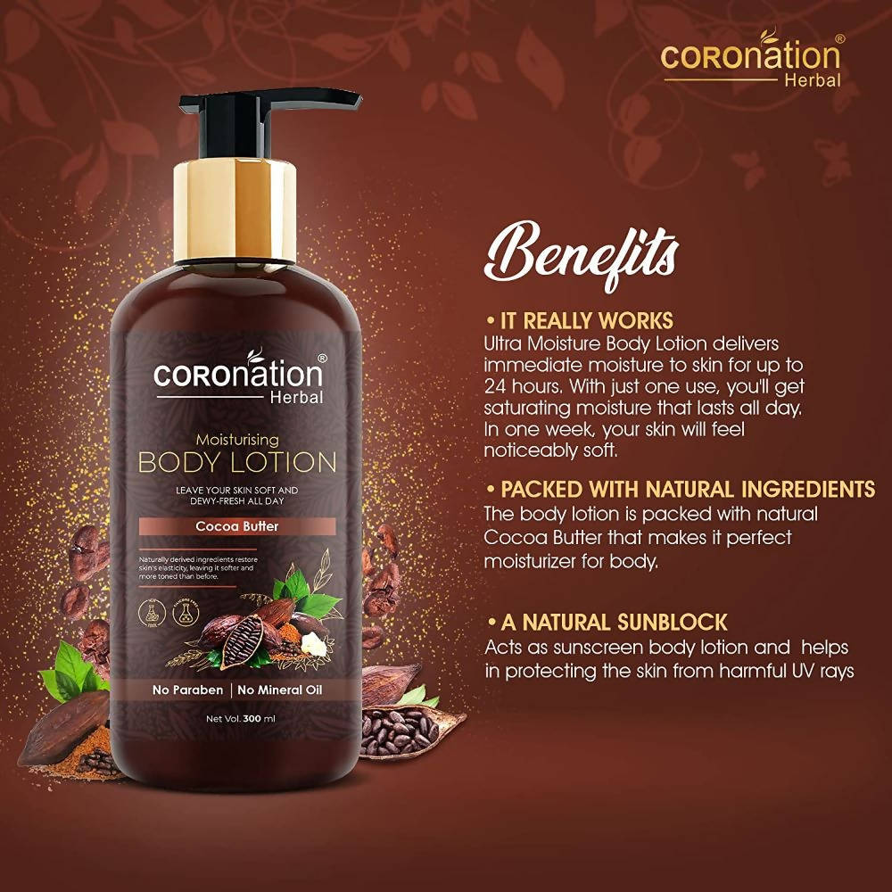 Coronation Herbal Cocoa Butter Moisturising Body Lotion - Distacart