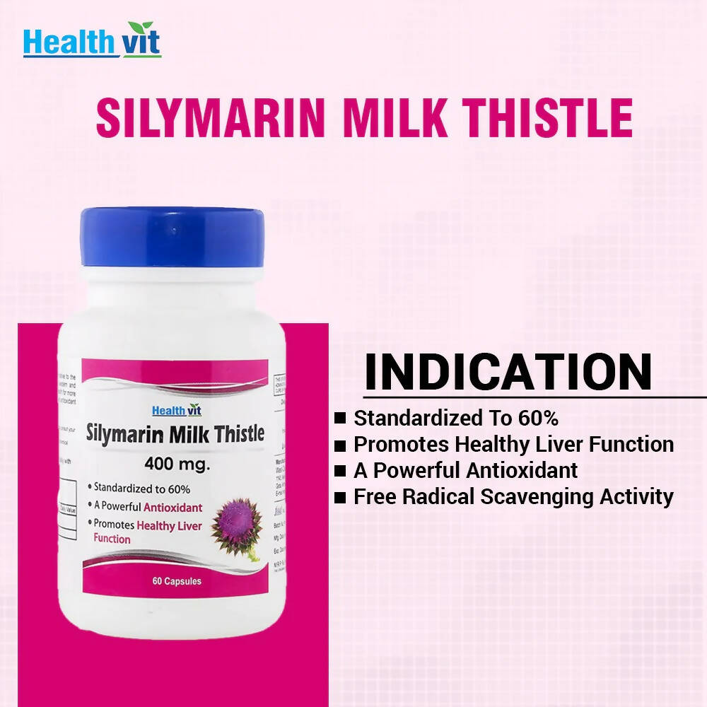 Healthvit Silymarin Milk Thistle Capsules - Distacart