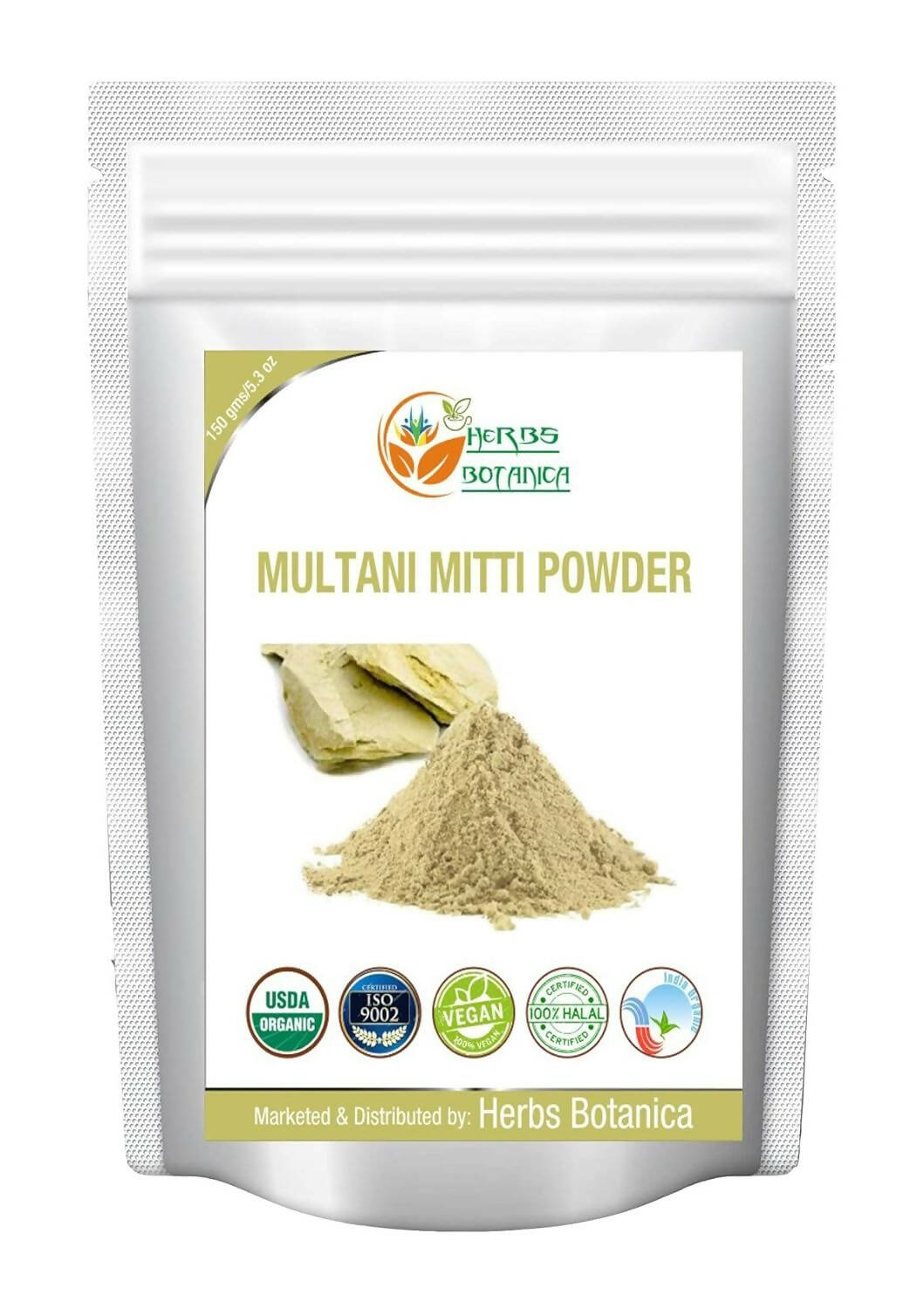 Herbs Botanica 100% Natural Multani Mitti Powder - Distacart