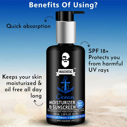 Muuchstac Ocean Moisturizer & Sunscreen For Men - Distacart