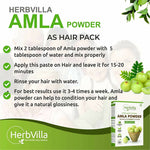 Thumbnail for Herbvilla Amla (Indian Gooseberry) Powder For Hair Growth - Distacart