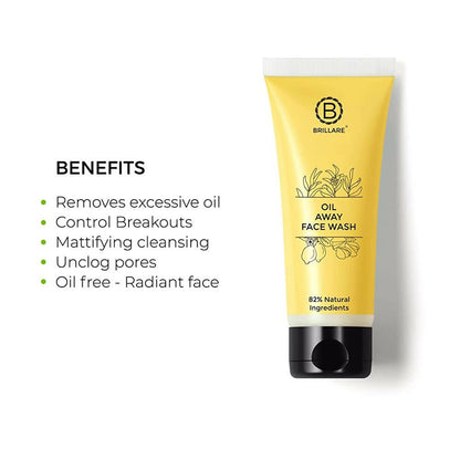 Brillare Oil Away Face Wash - Distacart