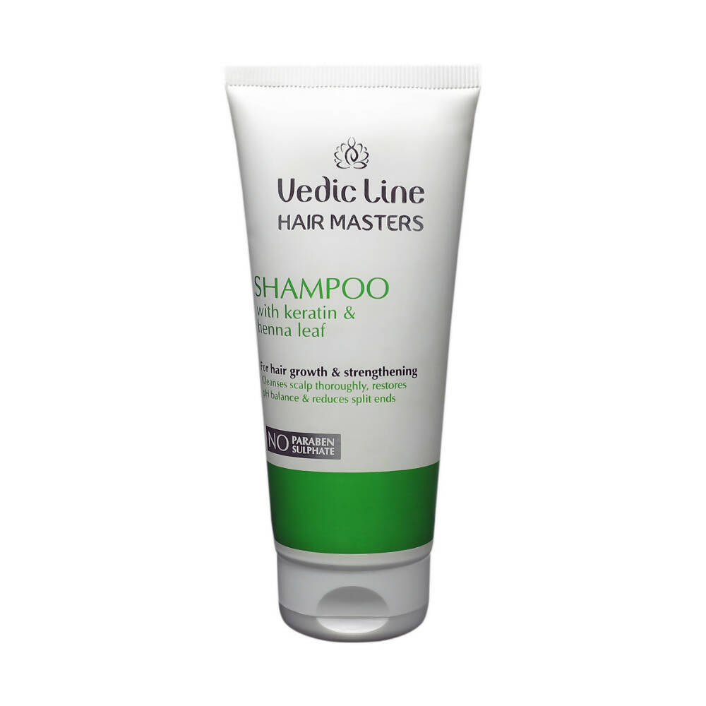 Vedic Line Hair Masters Shampoo with Keratin & Henna Leaf - Distacart