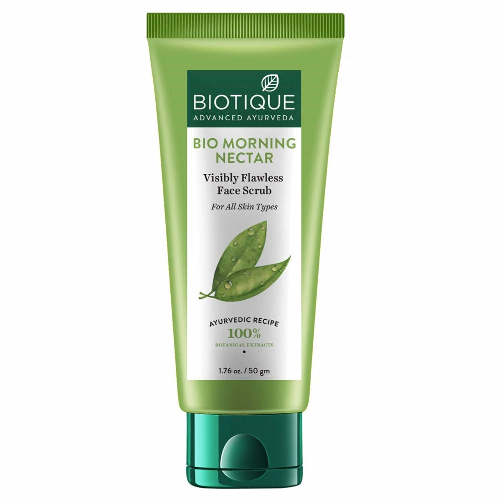 Biotique Advanced Ayurveda Bio Morning Nectar Visibly Flawless Face Scrub 50Gm