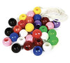 Kipa 72 Pieces Big Size Plastic Counting Beads Fun Puzzle Game for Kids, Multicolor Play with Fun - Distacart