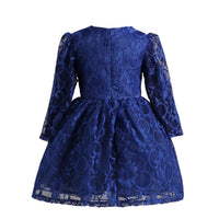 Thumbnail for Asmaani Baby Girl's Blue Colour Satin A-Line Maxi Full Length Dress (AS-DRESS_22199) - Distacart