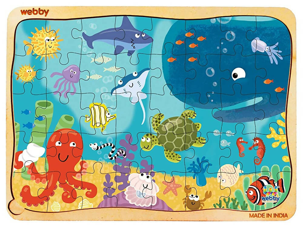 Webby Underwater Animals Jigsaw Puzzle - 40 Pcs - Distacart