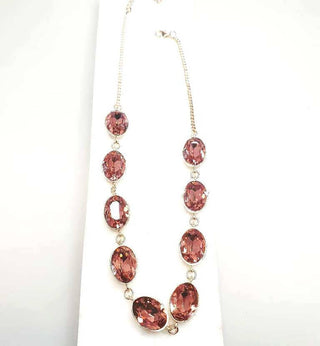 Bling Accessories Swarovski Blush Rose Necklace - Distacart
