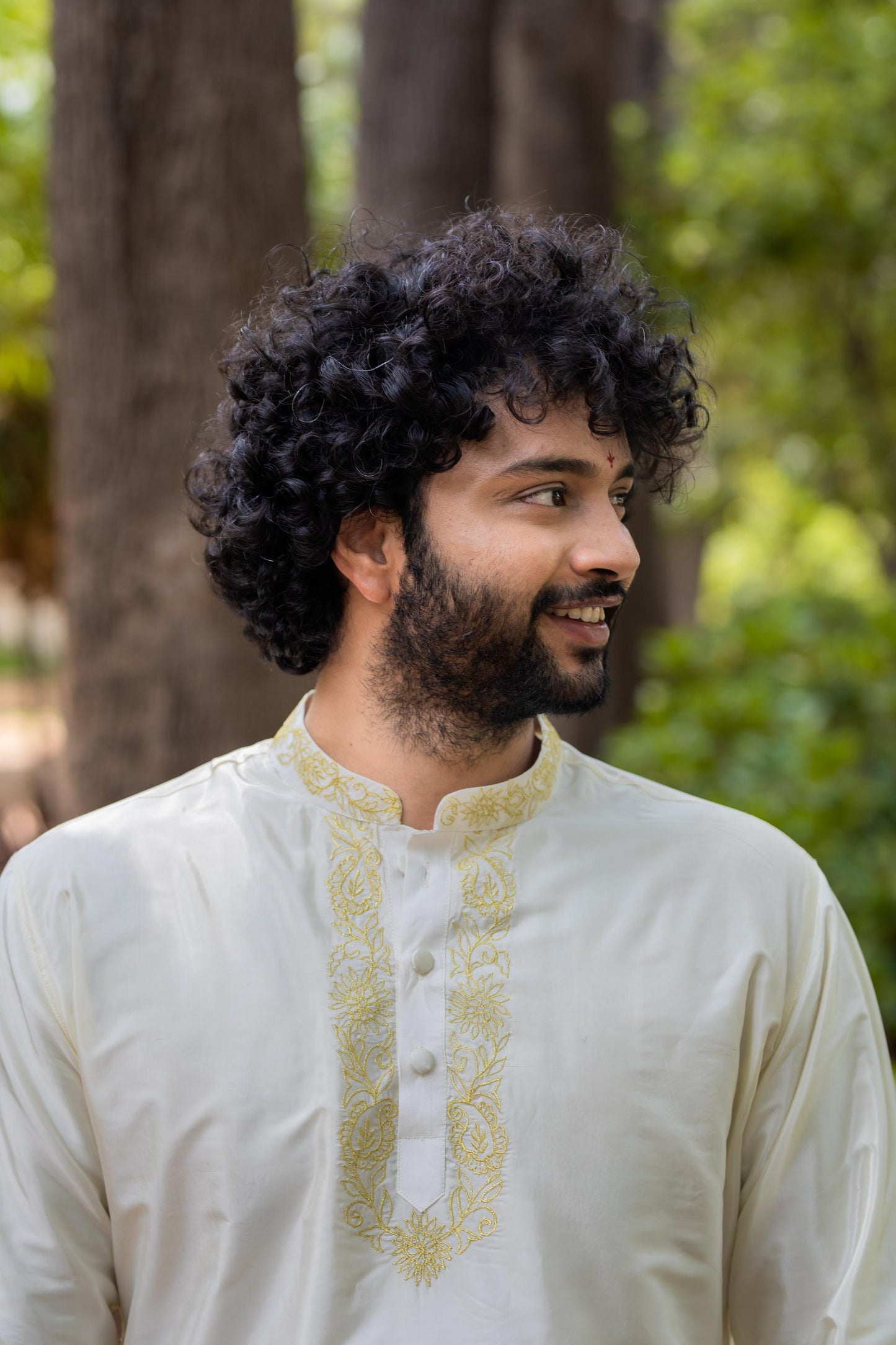 Gleaming Gold Designer Kurta set by Hilo Designs - Distacart