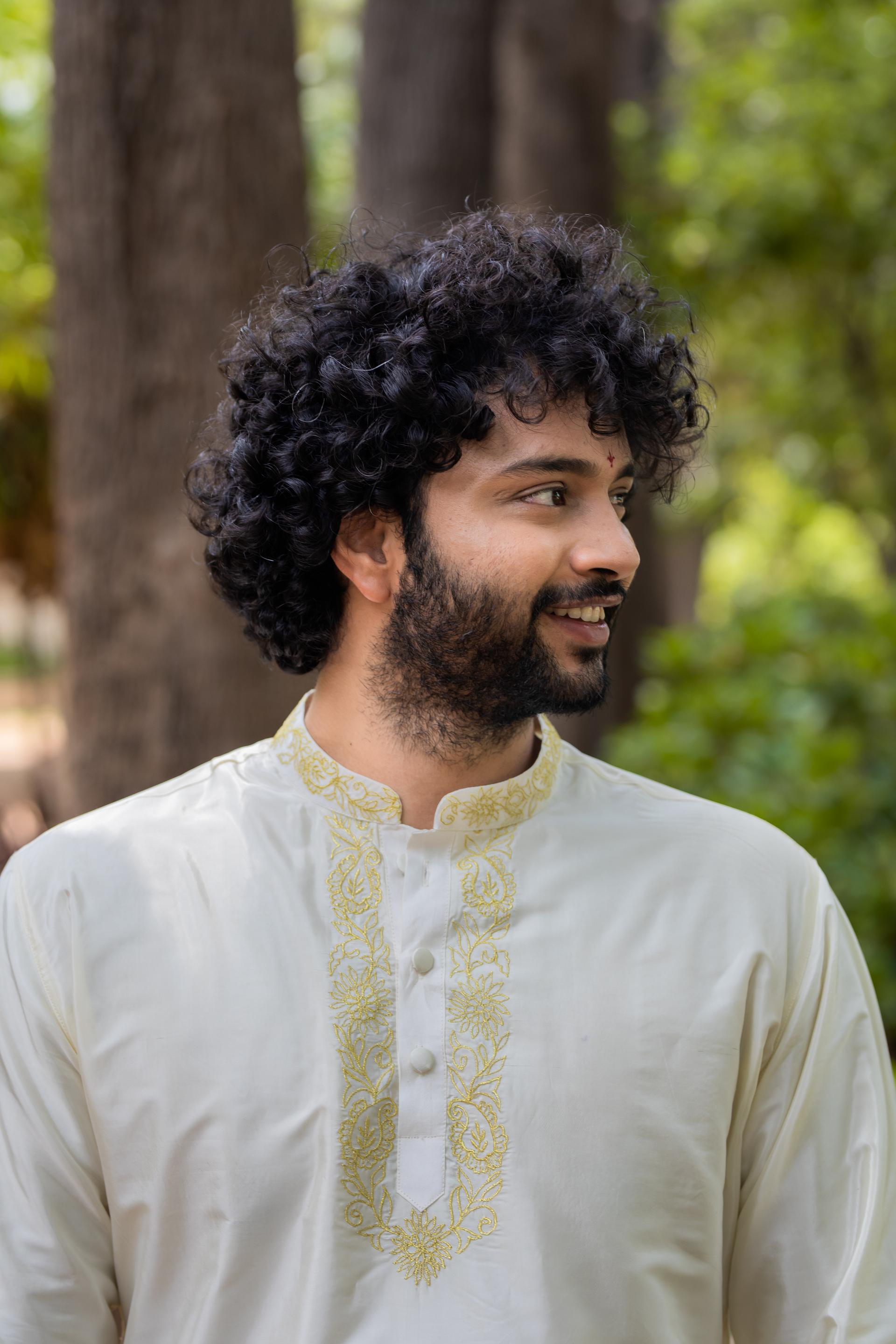 Gleaming Gold Designer Kurta set by Hilo Designs - Distacart