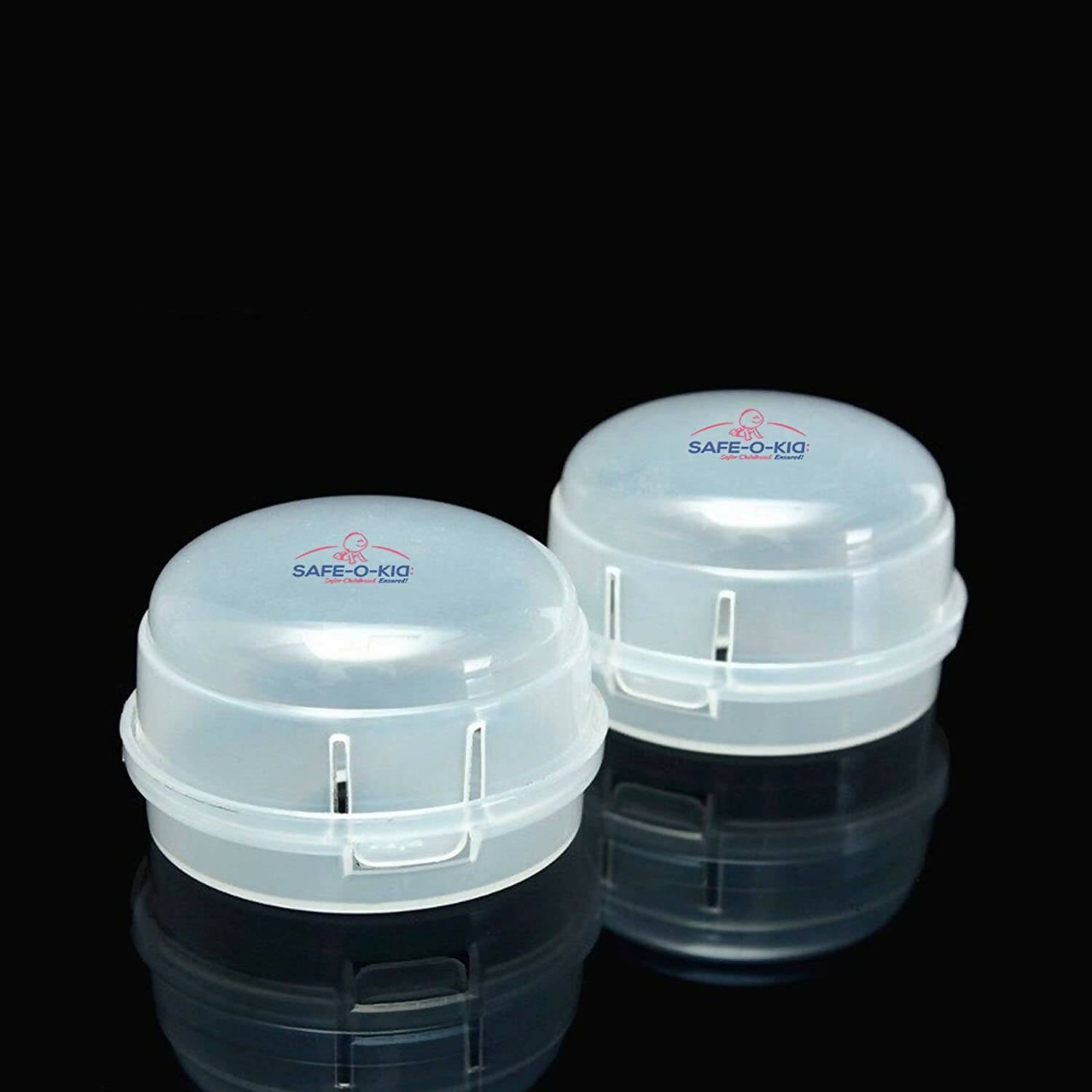 Safe-O-Kid Gas Stove Knobs Translucent Guards for Indoor Baby Safety Set of 2 Pcs - Distacart