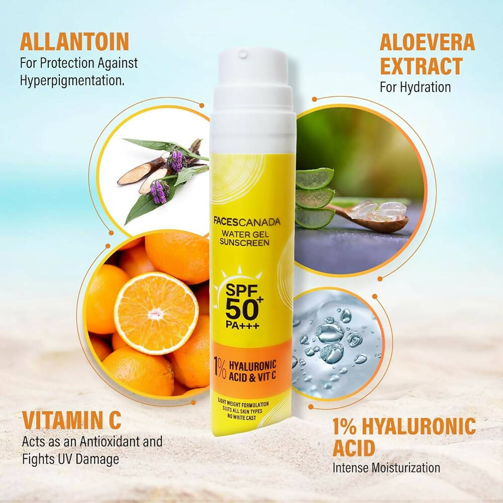 Faces Canada Water Gel Sunscreen SPF 50 PA+++ - Distacart