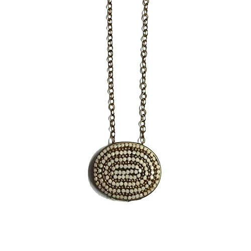 Tiaraa White Alloy Studded Stone Necklace For Women - Distacart