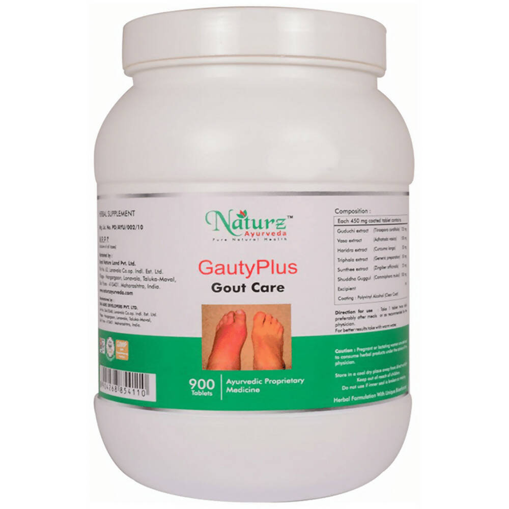 Naturz Ayurveda Gauty Plus Gout Care Tablets - Distacart