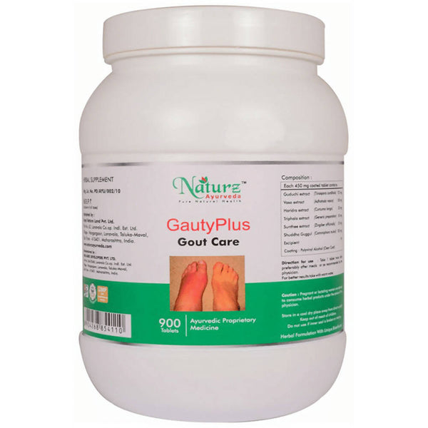 Naturz Ayurveda Gauty Plus Gout Care Tablets - Distacart