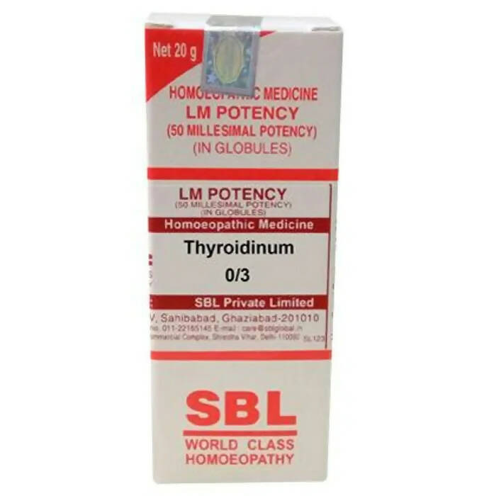 SBL Homeopathy Thyroidinum Globules - Distacart