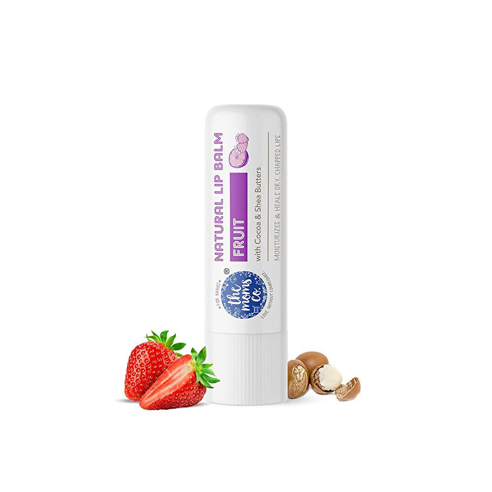 The Moms Co Natural Fruit Lip Balm - Distacart