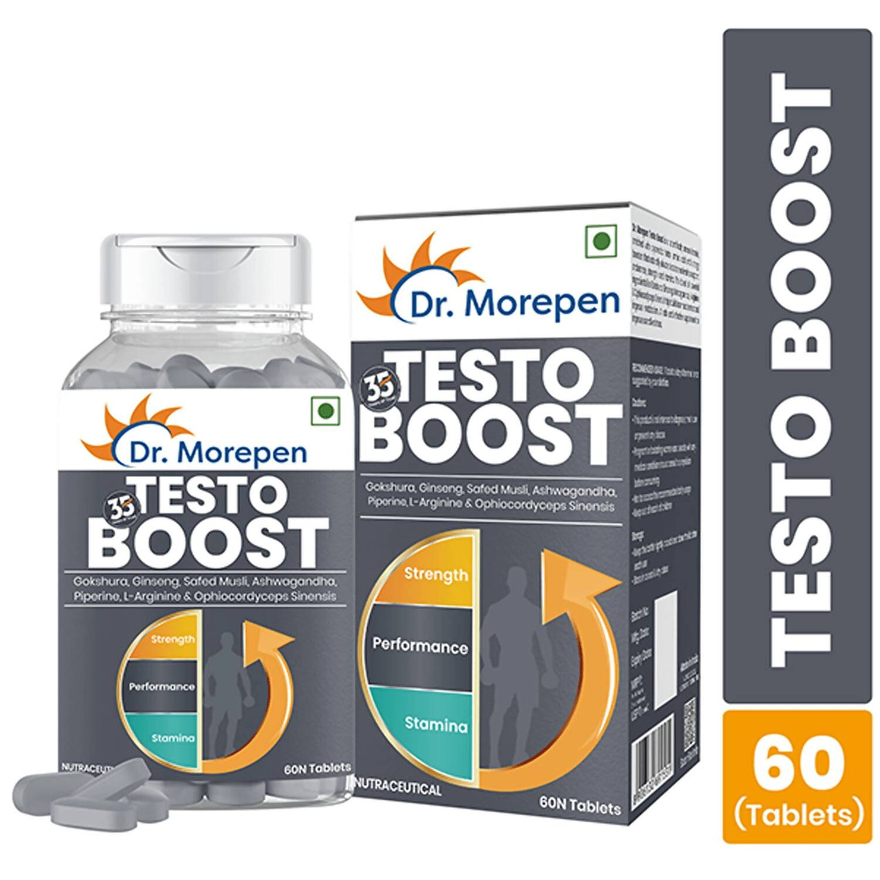 Dr. Morepen Natural & Pure SJ Resin and Testo Boost Tablets Combo - Distacart