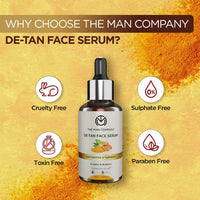 Thumbnail for The Man Company De-Tan Face Serum - Distacart