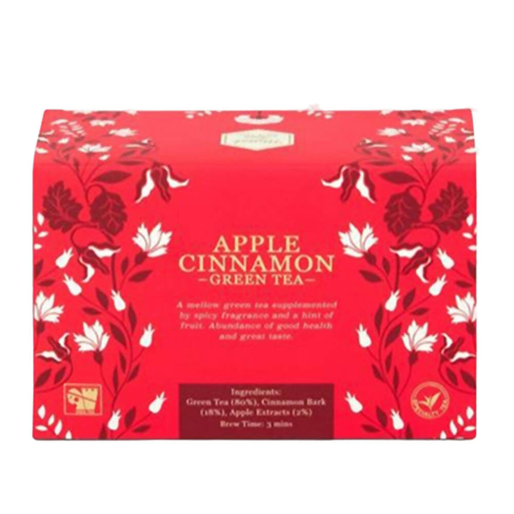 Mittal Teas Apple Cinnamon Green Tea - Eco Friendly Bags - Distacart