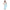 Little Bansi 90's Era Saree with Silk Floral Blouse - Sky Blue