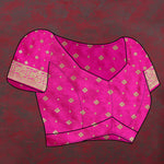 Thumbnail for Lorenvalley Fashion Purple & Magenta Patola Silk Woven Design Meenakari Weaving Saree - Distacart