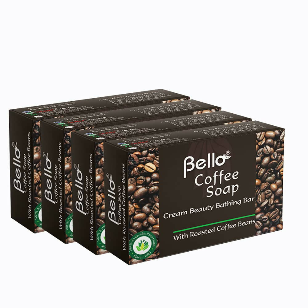 Bello Herbals Coffee Soap | Cream Beauty Bathing Bar - Distacart