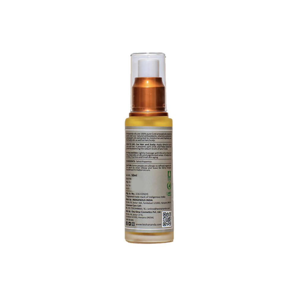 Keshananda Solarized Herbal Blend - Chia Seed Oil Cold Pressed - Distacart