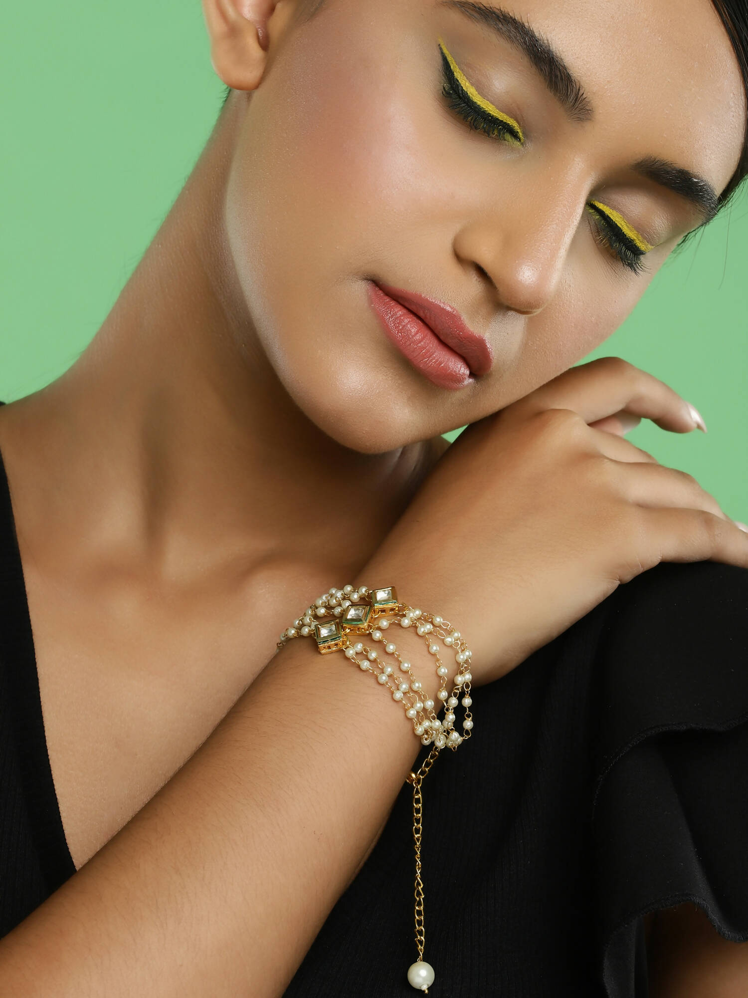 Women's White Bracelet - Ruby Raang - Distacart