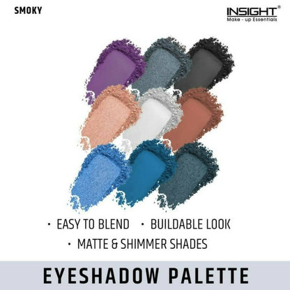 Insight Cosmetics 9 Color Eyeshadow Pallate - Smoky - Distacart
