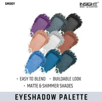 Thumbnail for Insight Cosmetics 9 Color Eyeshadow Pallate - Smoky - Distacart