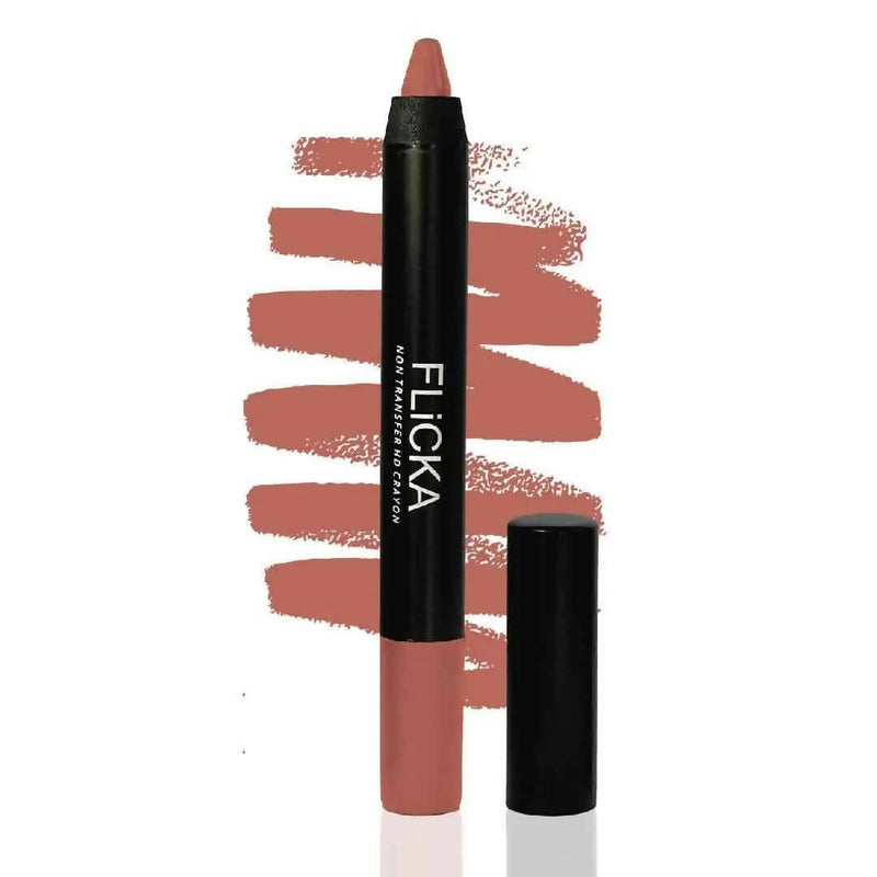 FLiCKA Lasting Lipsence Crayon Lipstick 01 Sleeping Beauty - Distacart