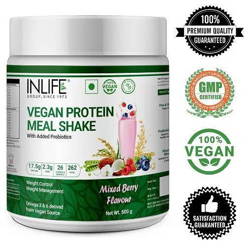 Inlife Vegan Protein Meal Shake Mixed Berry Flavour