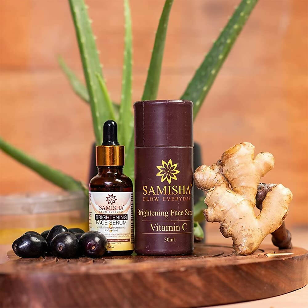 Samisha Organic Brightening Vitamin C Face Serum - Distacart
