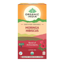 Thumbnail for Organic India Moringa Hibiscus Tea Bags