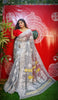 Exclusive Collection Handloom Dhakai Jamdani Saree - Ash - Distacart