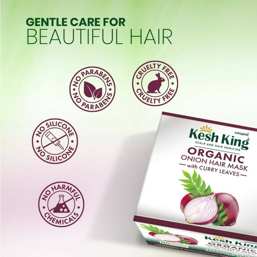 Kesh King Organic Onion Hair Mask With Curry Leaves - Distacart